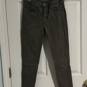 Dark Olive Skinny Jeans